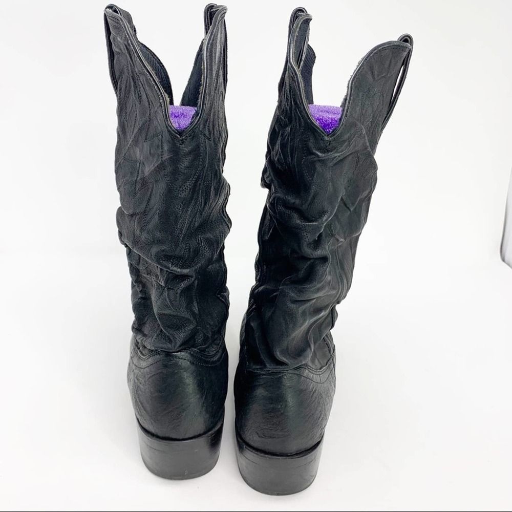 Durango Boots Black Leather Western  9 - Picture 4 of 8